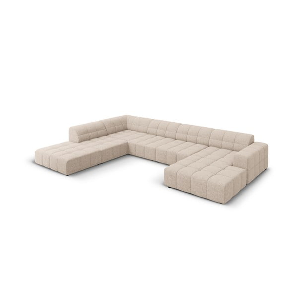 Bēšs stūra dīvāns (ar kreiso stūri/U veida) Chicago – Cosmopolitan Design-image-3
