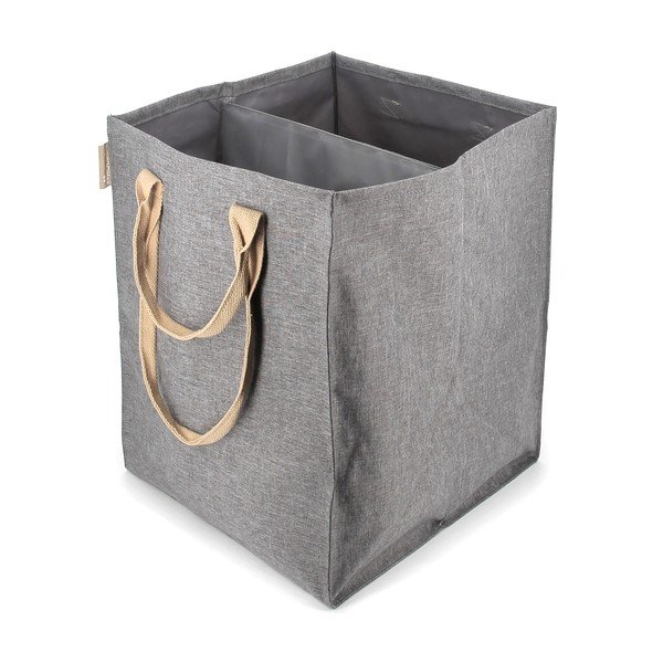 Pelēks tekstila veļas grozs 71 l Laundry Hub Tweed duplo – Rolser