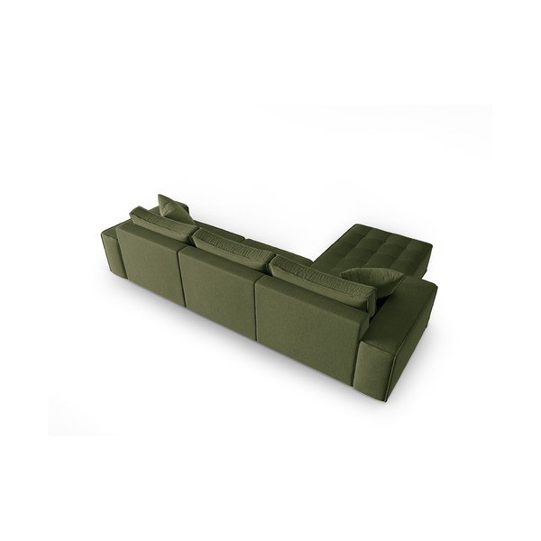 Zaļš stūra dīvāns (ar kreiso stūri) Mike – Micadoni Home-image-4