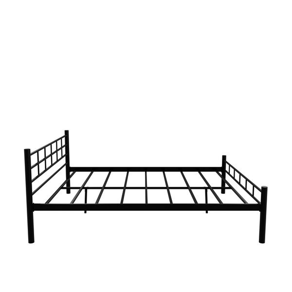 Melna metāla divvietīga gulta ar redelēm 160x200 cm K70 – Kalune Design-image-3