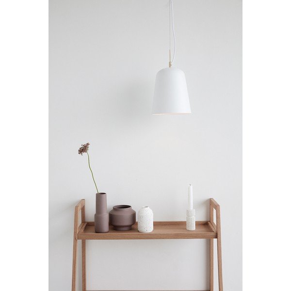 Balta dzelzs piekaramā lampa Hübsch Carismo-image-1