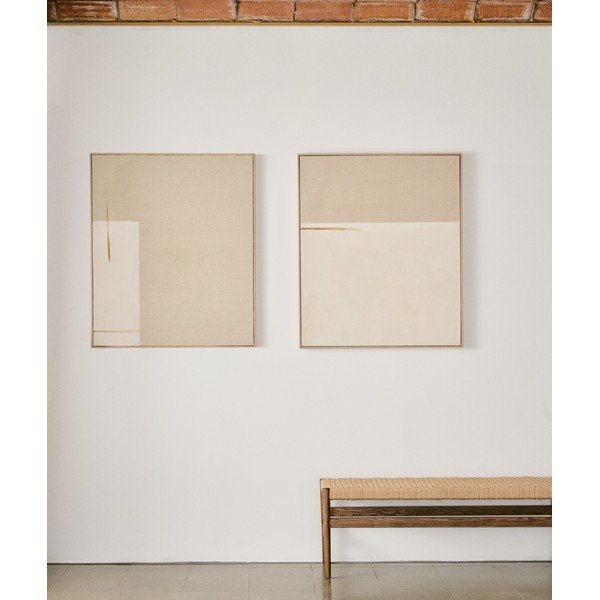 Ar rokām apgleznota glezna ar rāmi/uz audekla 80x100 cm Salin – Kave Home-image-1