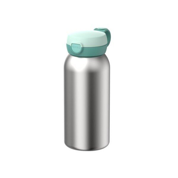 Piparmētru zaļš/sudraba krāsas plastmasas bērnu termoss 500 ml Campus – Mepal