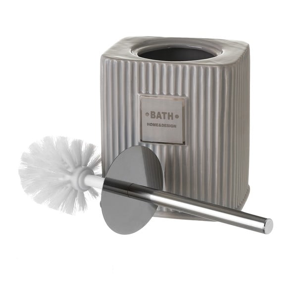 Pelēka keramikas tualetes birste Griso – Casa Selección-image-2