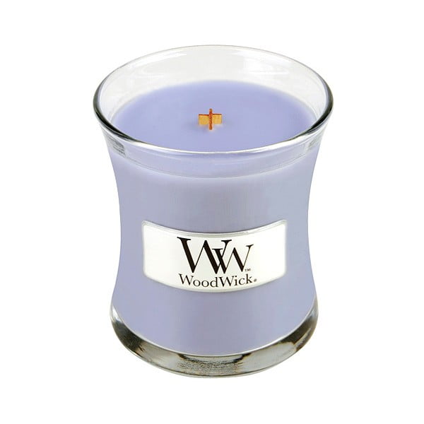 Aromatizēta svece ar lavandas aromātu WoodWick, degšanas laiks 20 stundas