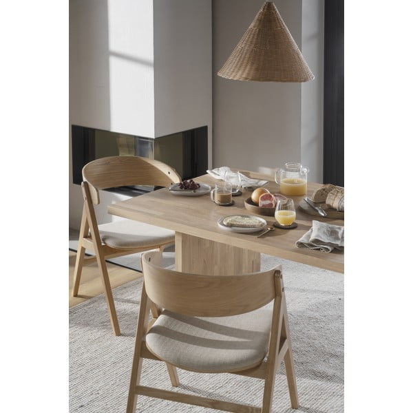 Ēdamistabas krēsli dabīgā tonī (2 gab.) Waterton – Rowico-image-1