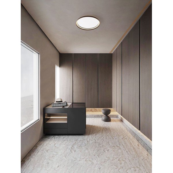 Brūna alumīnija LED griestu lampa ar regulējamu spilgtumu Ormi – Nova Luce-image-1