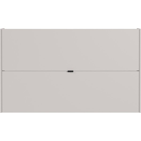 Krēmkrāsas atverams/piekarināms apavu plaukts ar ozolkoka imitāciju 140x83x18 cm Ameca – Germania-image-2