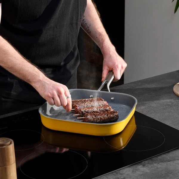 Grila panna ar keramikas pārklājumu ø 28 cm Meda 3.0 – FABINI-image-2