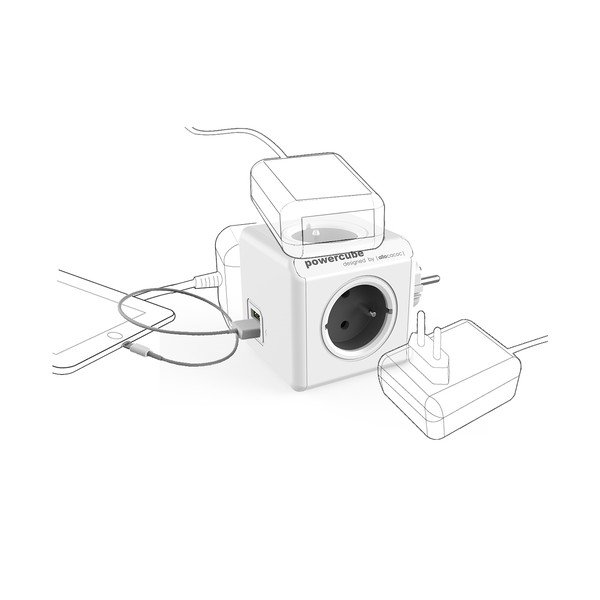 Kontaktligzda 12 cm PowerCube Original USB – Cubenest-image-2