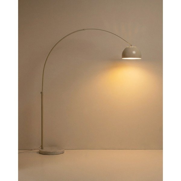 Balta stāvlampa ar metāla abažūru (augstums 160 cm) Madali – Kave Home-image-1
