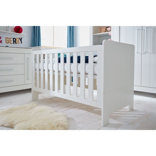 Balta bērnu gultiņa Pinio Calmo, 120 x 60 cm-image-1