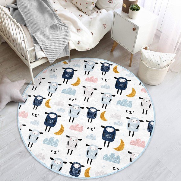 Balts bērnu paklājs ø 120 cm Comfort – Mila Home-image-4