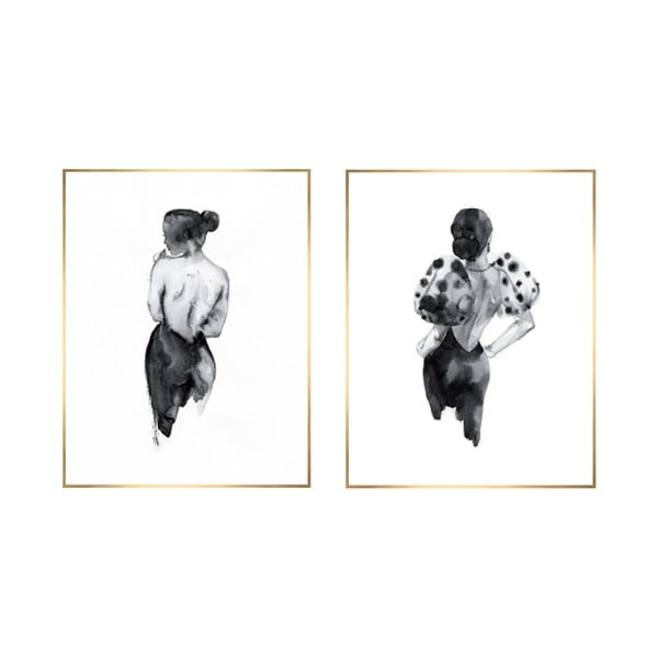 Gleznas (2 gab.) 30x40 cm Woman Sketch – knor