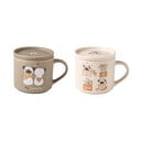 Bēšas/gaiši brūnas porcelāna krūzes (2 gab.) 35 ml – Brandani