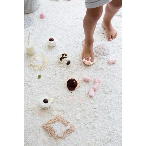 Krēmkrāsas mazgājams/ar rokām darināts kokvilnas bērnu paklājs 140x200 cm Kim – Lorena Canals-image-4