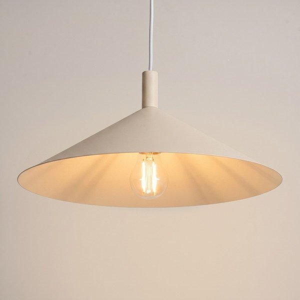 Bēša tērauda piekaramā lampa ø 40 cm Zylo – Sollux-image-2