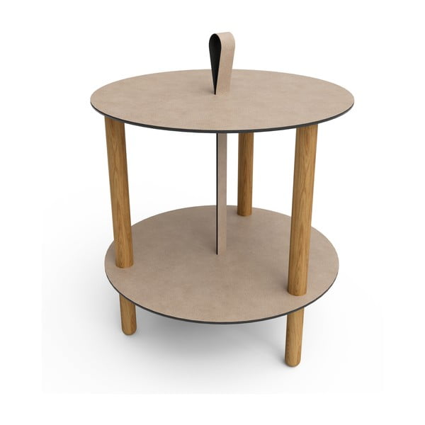 Apaļš sānu galdiņš ø 48 cm Strap L Bull – LIND DNA