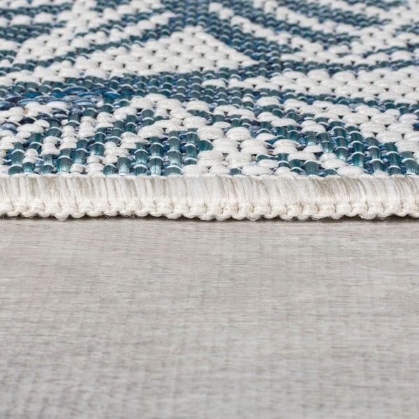 Zaļš/zils iekštelpu un āra paklājs 200x290 cm Bella Leaf – Flair Rugs-image-4