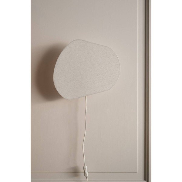 Krēmkrāsas lina sienas lampa ar vadu Elvie – Jotex-image-2