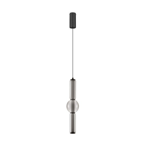 Pelēka stikla LED piekaramā lampa ar regulējamu spilgtumu ø 12 cm Ulon – Nova Luce