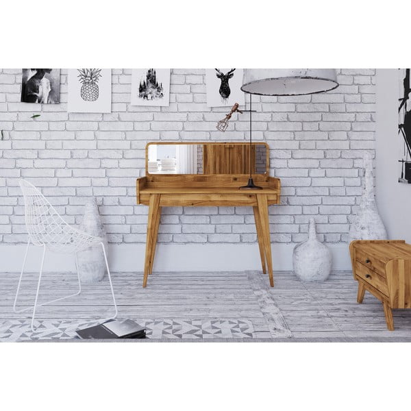 Ozolkoka tualetes galdiņš ar spoguli 110x45 cm Retro – The Beds-image-3