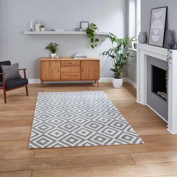 Pelēks paklājs Think Rugs Brooklyn Dice, 160 x 220 cm-image-1