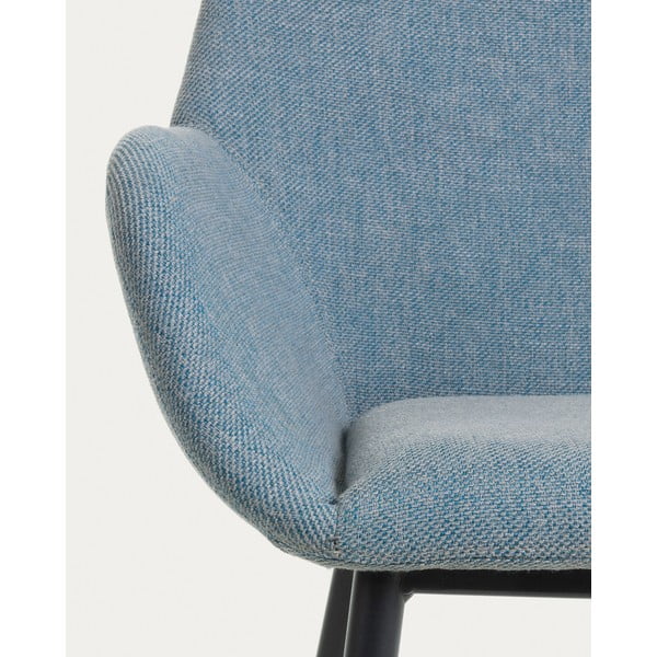 Zils polsterēts ēdamistabas krēsls Konna – Kave Home-image-3