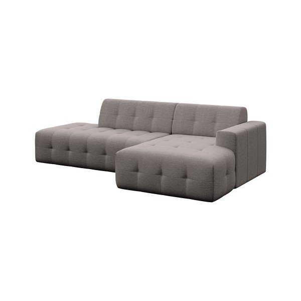 Pelēks stūra dīvāns (ar labo stūri/ar zvilni) Tuil – Rodier-image-2