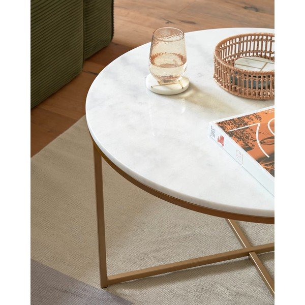 Sānu galdiņš Kave Home Shefield, ø 80 cm-image-2