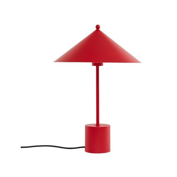 Sarkana metāla galda lampa (augstums 50 cm) Kasa – OYOY Living Design