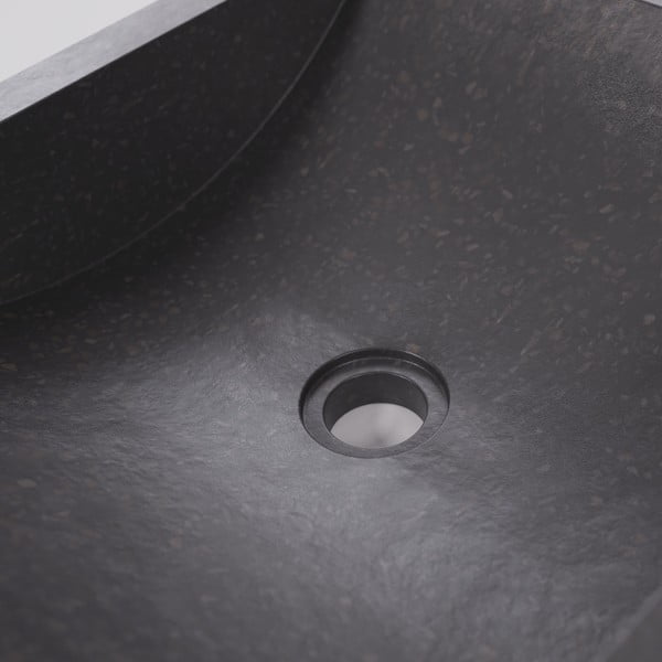 Melna teraco izlietne Kave Home Sunday, 40 x 45 cm-image-1