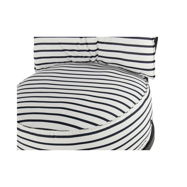 Balts/zils polsterēts dārza atpūtas krēsls Emma – Hartman-image-3