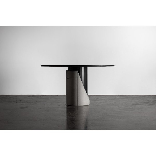 Apaļš ēdamgalds ar ozolkoka imitācijas virsmu 140x140 cm Sharp – Lyon Béton-image-1