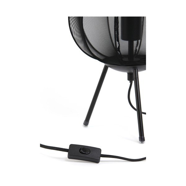 Melna galda lampa (augstums 45 cm) Plumeria – Light & Living-image-4