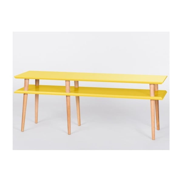 Mugo Dzeltens kafijas galdiņš, 119 cm (platums) un 45 cm (augstums)