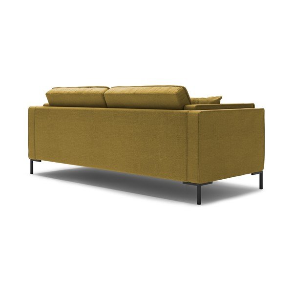 Dzeltens divvietīgs dīvāns Milo Casa Attilio, 160 cm-image-2