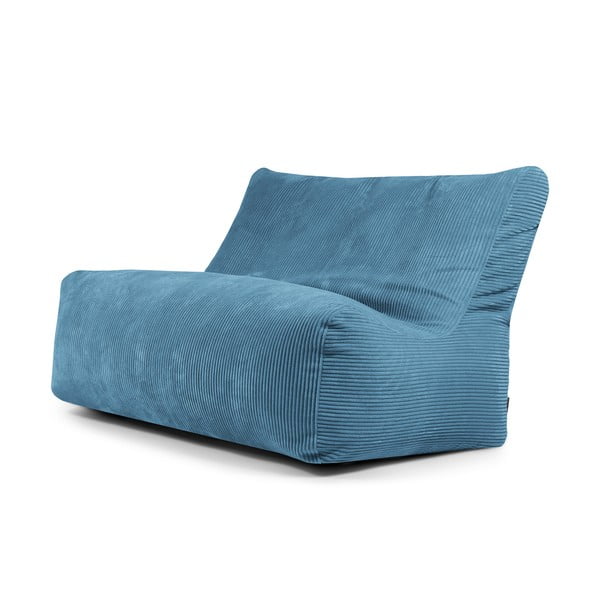 Zils velveta sēžammaiss Sofa Seat Lounge – SLOWDOWN