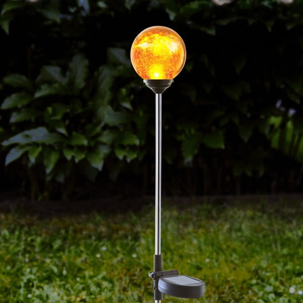 Oranža āra LED lampa ar saules baterijām Star Trading Roma