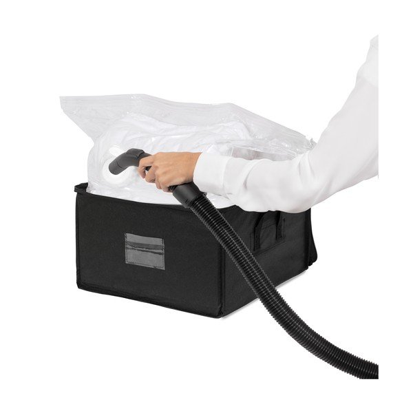 Melna uzglabāšanas kaste ar rāvējslēdzēja aizdari Compactor Compress Pack, 125 l-image-2