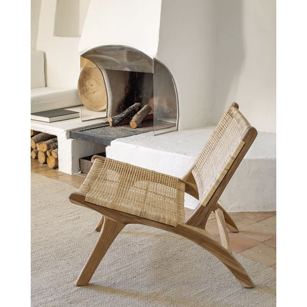 Dabīga toņa austs atpūtas krēsls Beida – Kave Home-image-1