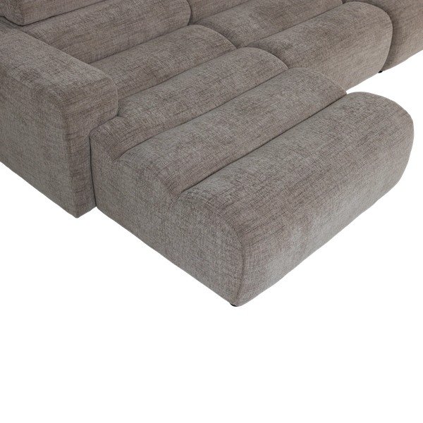 Pelēks regulējams stūra dīvāns (ar labo stūri/ar zvilni) Novi – WOOOD-image-4