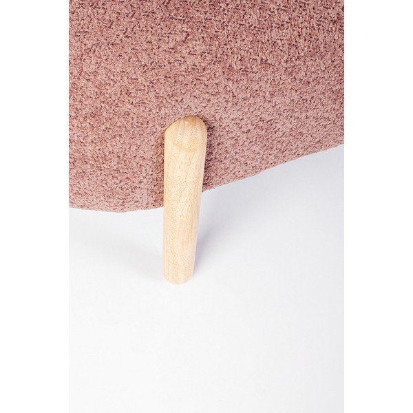 Terakotas oranžs polsterēts sols no buklē auduma Dayla – Bizzotto-image-1