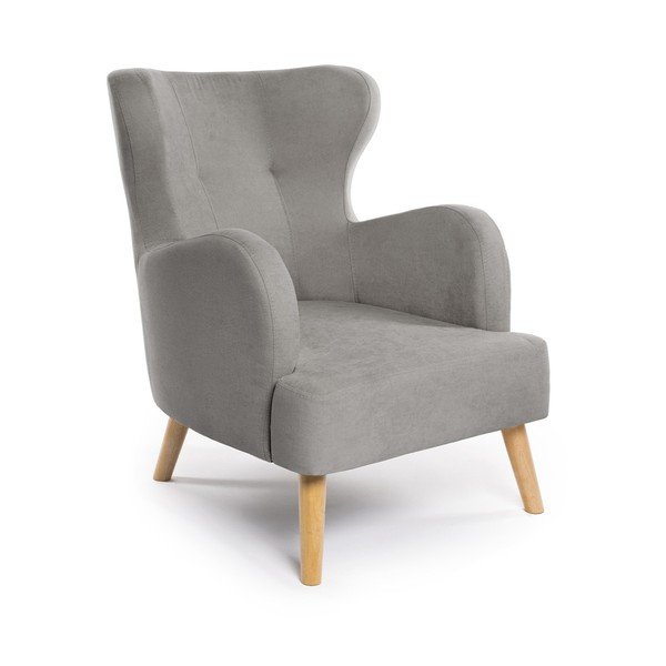 Gaiši pelēks atpūtas krēsls ar atzveltni Noemye – Bonami Selection