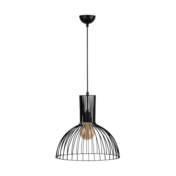 Melna piekaramā lampa ar metāla abažūru ø 38 cm Fellini – Opviq lights-image-2