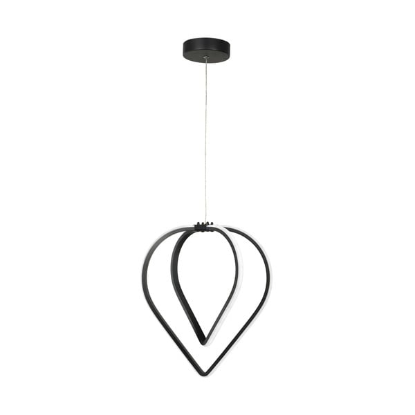 Melna metāla LED piekaramā lampa ø 33 cm Pars – Squid Lighting