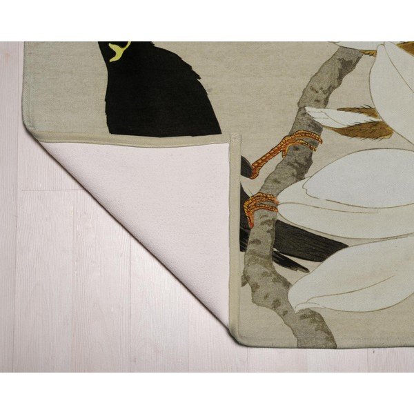 Zaļš/bēšs paklājs 135x55 cm Bird – Velvet Atelier-image-2