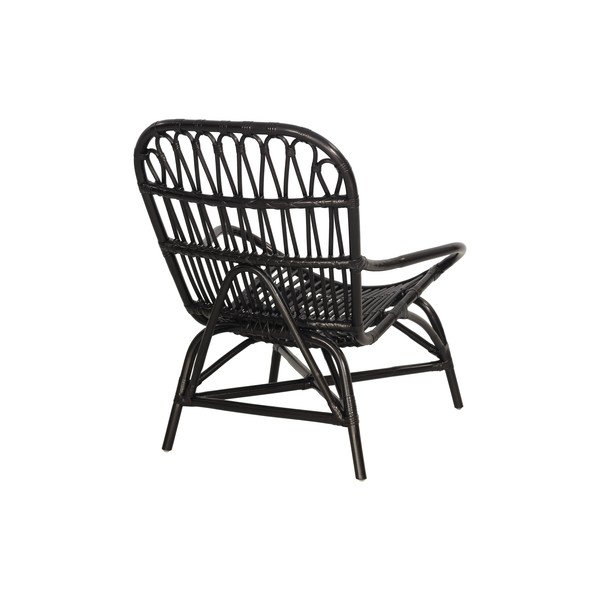 Melns dārza krēsls no rotangpalmas Bonami Essentials Sara-image-3