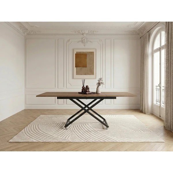 Dabīga toņa žurnālgaldiņš 80x120 cm Diana – Bobochic Paris-image-1