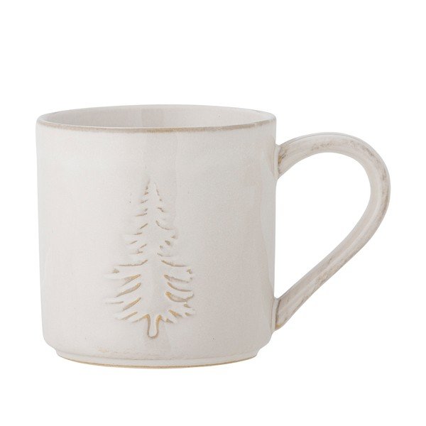 Krēmkrāsas akmensmasas tasīte ar Ziemassvētku motīvu 300 ml Winter – Bloomingville